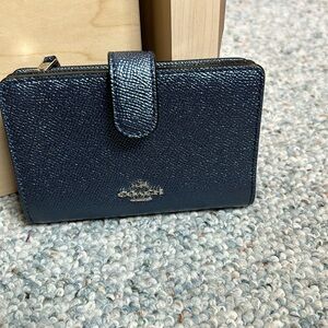 Gorgeous New Coach pool blue wallet